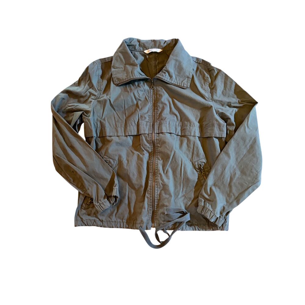 Old‎ Navy Windbreaker Jacket Womens Size L Olive Green Full Zip Lightweight